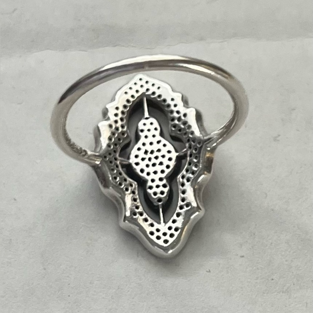 Pandora Sparkling Lace Statement Ring . - Picture 4 of 5